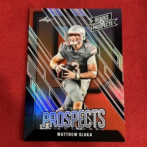 2024 LEAF HEROS & PROSPECTS MATTHEW SLUKA #100 RC RED #’d/25 - Picture 1 of 8