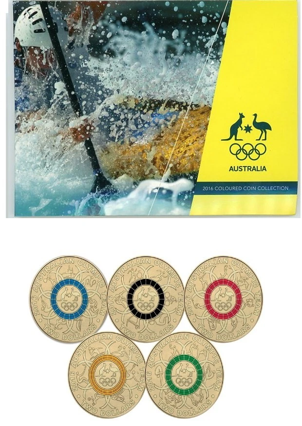 2016 Rio Olympics Games - Five Coin $2 Folder Set - Kayak - image 1 of 1