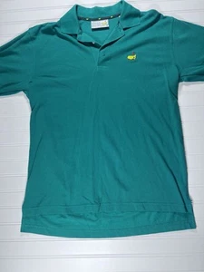 Vintage Augusta National Golf Club Polo Shirt Teal M Slazenger Masters Logo - Picture 1 of 10