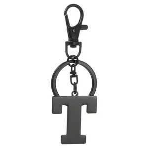 3,15 Zoll Buchstabe Schlüsselanhänger, Initiale t Schlüsselanhänger für Tasche, schwarz - Bild 1 von 7