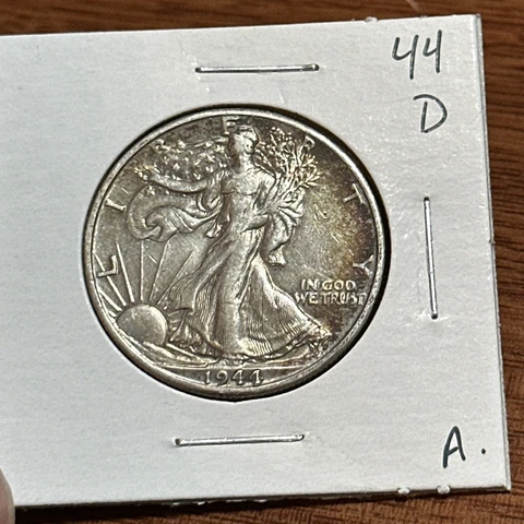 1944 D  Walking Liberty Half Dollar Circulated Silver Free Shipping Cover