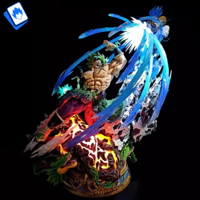 Dragon Ball Z Broly VS Gogeta Super Saiyan Blue 20cm ACTION FIGURE STATUA DA COL - Immagine 1 di 4