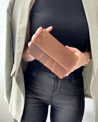 RFID SECURITY LINING. Quality Full Grain Cow Hide Leather Purse. Style No: 21004 - Image 1 of 4