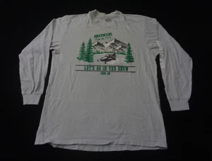 Camisa De Colección Gato Ártico Para Hombres Grande Manga Larga Yellowstone MT Westgate Station - Imagen 1 de 9