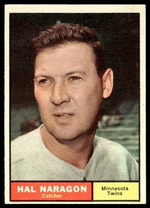 1961 Topps Set Break Hal Naragon Minnesota Twins #92