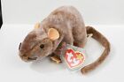 Ty Beanie Baby Tiptoe the Rat Mouse Plush Toy Stuffed Animal Retired 1999