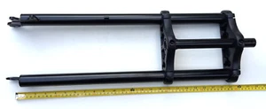 26" x 4.0 Triple Tree Fat Beach Cruiser BICYCLE Fork 1 " threadless Black - Picture 1 of 2