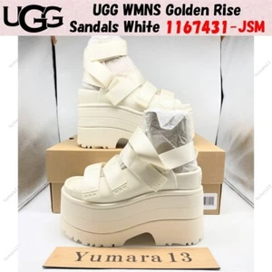 UGG WMNS Golden Rise Sandals White 1167431-JSM Women's Size - Picture 1 of 14