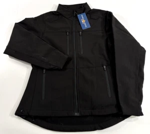 NWT MED REG FLYING CROSS WOMENS DUTYGUARD FULL-ZIP SOFTSHELL JACKET 57400W BLACK - Picture 1 of 3