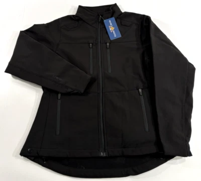 NWT MED REG FLYING CROSS WOMENS DUTYGUARD FULL-ZIP SOFTSHELL JACKET 57400W BLACK - Image 1 of 3