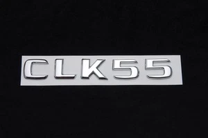 Trunk Rear Emblem Badge Chrome Letters CLK 55 fits Mercedes W208 W209 CLK CLK55 - Picture 1 of 1