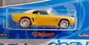 '69 COMARO REALRIDERS YELLOW 50 YEARS HOT WHEELS 1/64 DIECAST CAR - Picture 1 of 7