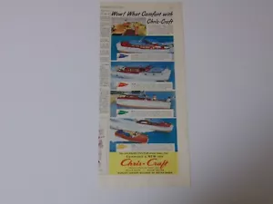 1948 CHRIS CRAFT BOATS 5 Models vintage art print ad - Picture 1 of 1