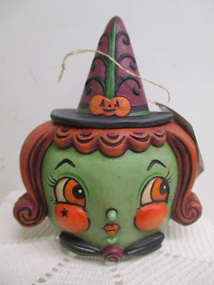 Johanna Parker Bethany Lowe Halloween ~ Hagatha Hollow Head Jar ~ JP3027