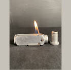 Seltenes FRANKREICH 1930er FLAMBEAU FLAMIDOR Rohr Öl Feuerzeug Taschenlampe Zigarre Rauchen