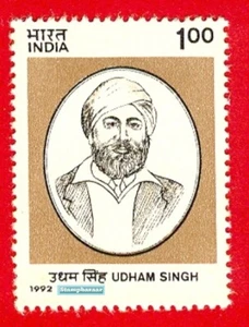 India 1992 Udham Singh Martyr Patriot Sikhism stamp 1v MNH - Picture 1 of 2
