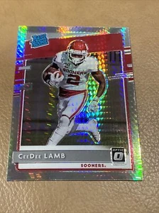 2020 Chronicles Donruss Optic CeeDee Lamb #/49 Rated Silver Hyper Prizm SP - Picture 1 of 4
