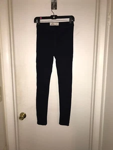 Hollister Women’s Dark Blue Stretch Active Leggings Pants Size Small - Picture 1 of 3