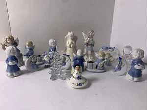 Ornamente Menge 17 Stück insgesamt Engel Weihnachtsbäume - Bild 1 von 17