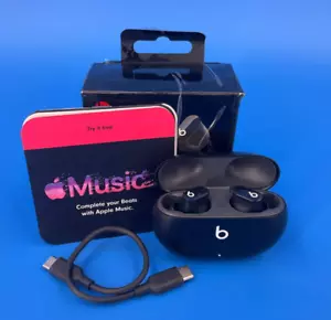 Apple Beats Studio Buds Black MJ4X3LL/A ✅❤️️✅❤️️ OPEN BOX!!!!!! ✅❤️️✅❤️️ - Picture 1 of 5