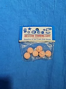 Testa di bambola in legno marca Westrim vintage NOS 6 pezzi - Foto 1 di 3