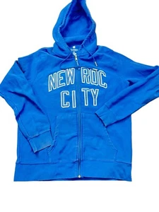 Rocawear Hoodie Sweatshirt Jacke Jugend 2XL blau Full Zip Hip Hop Spell Out Y2K - Bild 1 von 6
