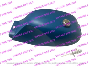 YAMAHA RZ350 31K YPVS RAW GAS FUEL STEEL PETROL TANK WITH CAP TAP /FIT FOR - Picture 1 of 7