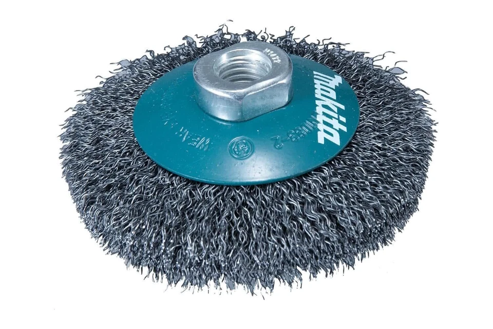 Makita Crimped Bevel Brush, 115mm Diameter, M14 X 2mm - Image 1 of 1