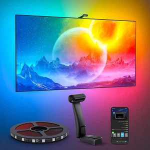 TV LED Backlights T2 With Dual Cameras 16.4ft RGBIC WiFi Light Smart App Control - Picture 1 of 11