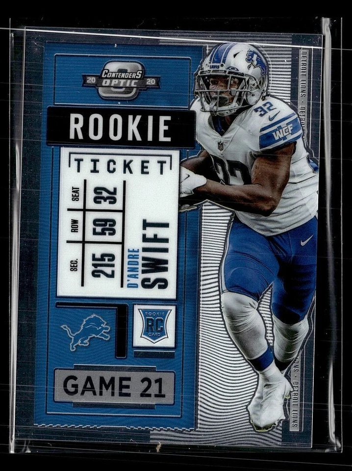 2020 CONTENDERS OPTIC ROOKIE TICKET D'ANDRE SWIFT LIONS - Image 1 of 1