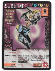 SUBLIME Wildstorms CCG Legends HTF Black Border - Picture 1 of 3