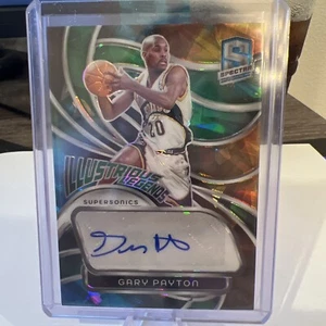 23-24 spectra Gary Payton Illustrious Legends Astral Auto /49 Seattle Supersonic - Picture 1 of 2