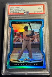 2009 Finest Ken Griffey Jr. Blue Refractor 049/399 PSA 9 MARINERS HOF (280) - Picture 1 of 3