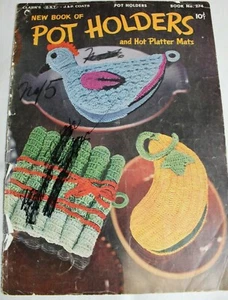 Vintage 1951 | Clark's * J&P Coats | 274 | Crochet | New Book Of Pot Holders - Picture 1 of 3