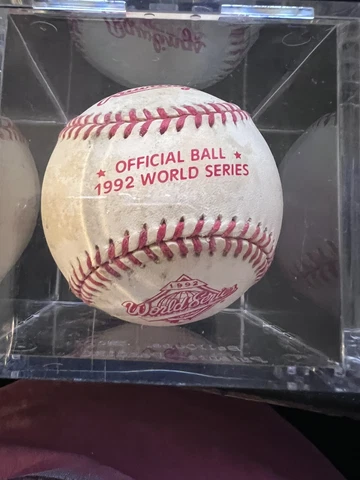 1992 World Series Official Game Baseball Rawlings Ball Toronto Blue Jays Cover
