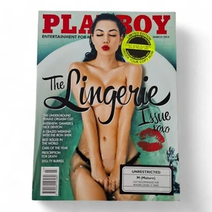 Playboy Magazine March 2014 Lingerie Edition Jenifer Humphrey Cover COMPLETE - Picture 1 of 5