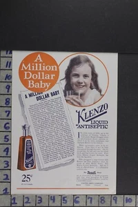 1921 KLENZO ANTISEPTIC MEDICAL MEDICINE DENTAL HEALTH REXALL  AD ZL018 - Picture 1 of 1