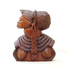 1930's Carved Wooden African Tribal Art Study - Sculpture After Franz Hagenauer