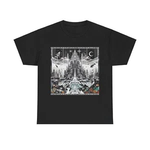 Camiseta Unisex Adulto Art Deco Atlántida Ciudad Subacuática Civilización Antigua Camiseta - Imagen 1 de 13