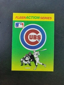 Vintage 80s Chicago Cubs Fleer Sticker baseball card  - Picture 1 of 1