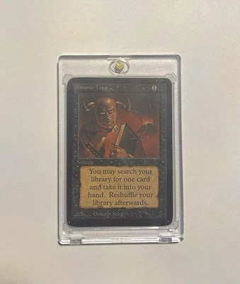 💰Demonic Tutor Alpha Magic The Gathering Mtg Card💰 - Image 1 of 2