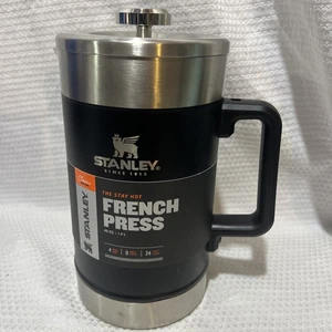 Stanley Classic Stay-Hot French Press schwarze Farbe neu nie benutzt 48oz - Bild 1 von 7