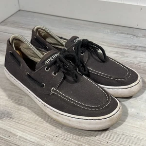 Zapatos informales para hombre Sperry Top-Sider STS 15837, talla 10,5 negros buen estado - Imagen 1 de 8