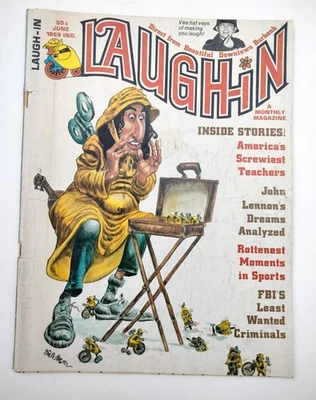 LAUGH-IN MAGAZINE #8, JUN '69 - MAD-style humor based on the legendary '60s show Foto 1 de 4