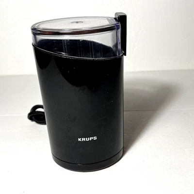 Krups Electric Coffee Bean Grinder Mill Fast One Touch Black 203B Works - Image 1 of 4