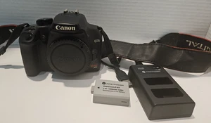 Canon EOS Rebel XS 1000D Body ONLY With 2 Batteries & dual Charger Tested Works - Picture 1 of 11