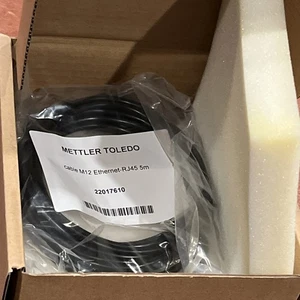 Câble Mettler Toledo M12-R/A vers Ethernet-RJ45 5,0m : 22017610 NEUF - Photo 1/3