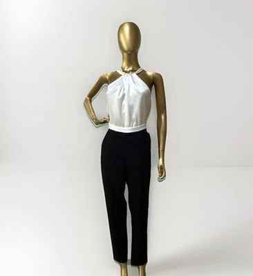 Новый Adelyn Rae Pricilla двухцветный с бретелью через шею комбинезон с карманами размер маленький  - Изображение 1 из 4