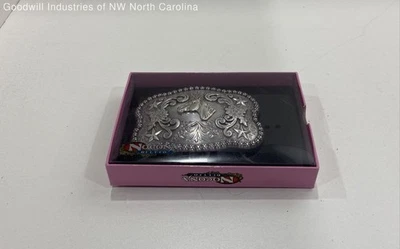 Hebilla de cinturón de metal plateado Nocona - Talla única se adapta a la mayoría Foto 1 de 4