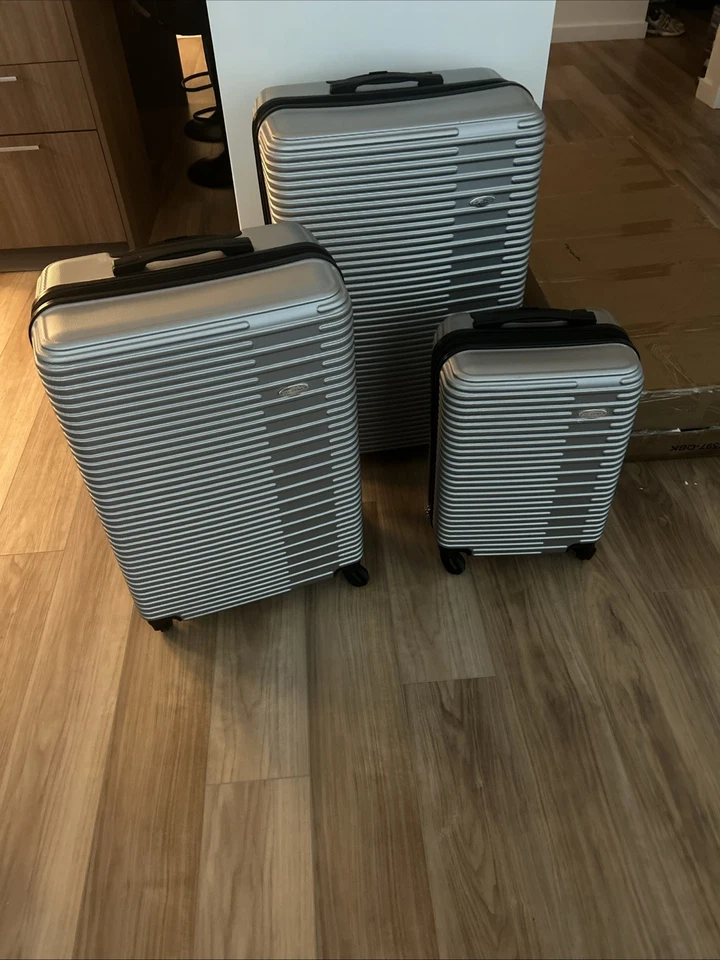 Juego de Equipaje 3 Piezas Maleta Expandible Cerradura TSA Ruedas Doble Giratorias Lado Duro Foto 1 de 1